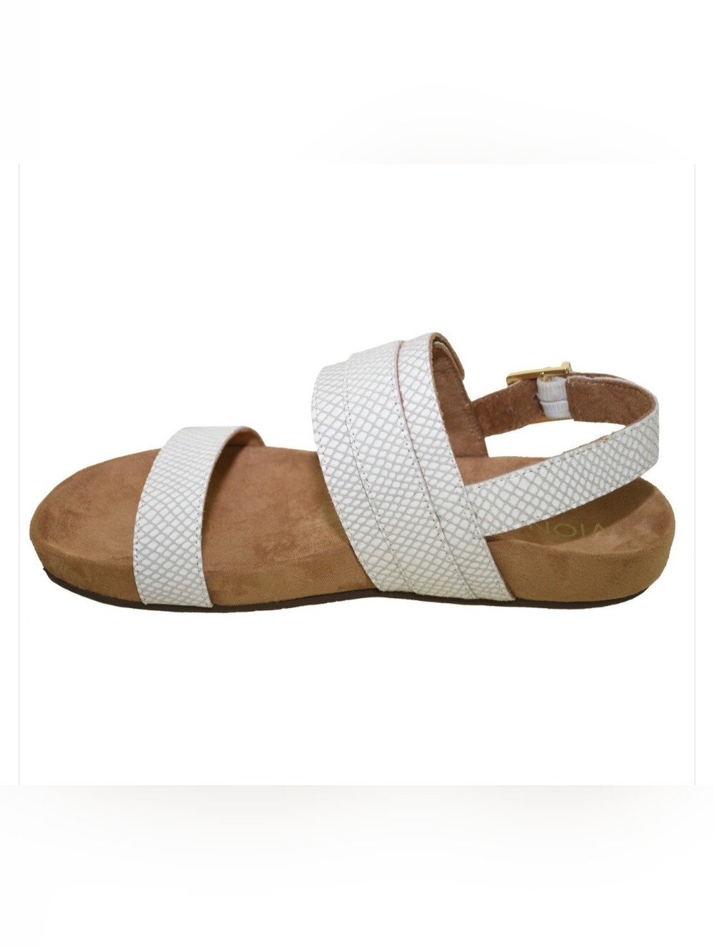 Vionic Women's Grace Samar Backstrap Sandal White Snake Sz 9.5 Sh196 View 2